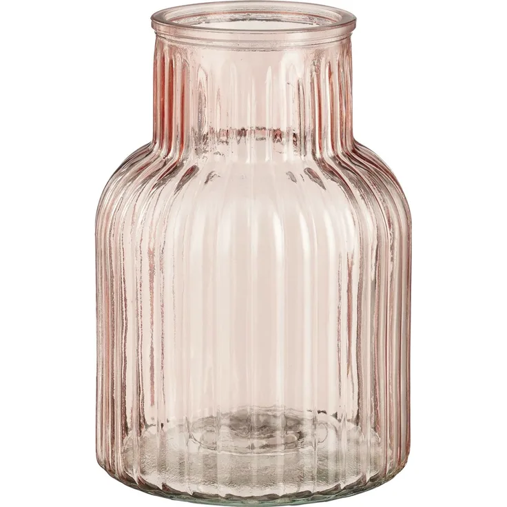 Mica Decorations Vase Glas Ambre rosa Ø 14 x 20 cm