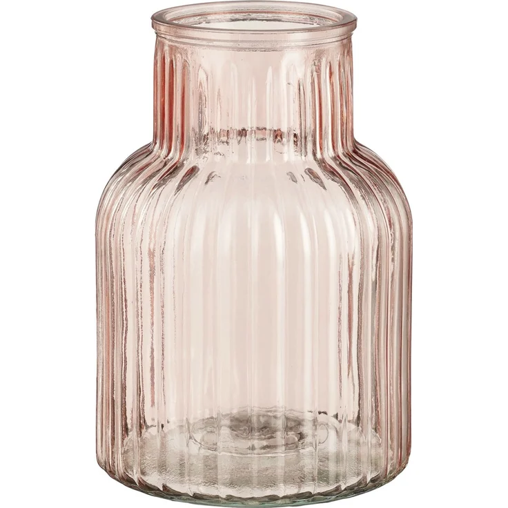Mica Decorations Vase Glas Ambre rosa Ø 14 x 20 cm