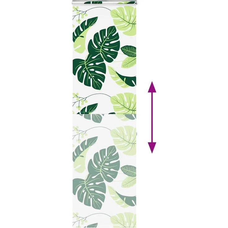 vidaXL Duschrollo mit Kassette 60x240 cm Stoffbreite 56 cm 4014964 – Bild 5