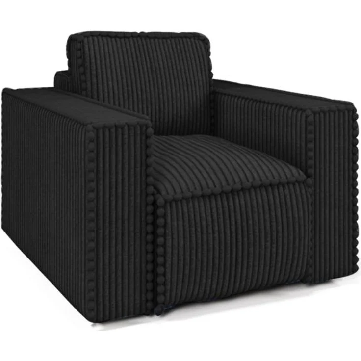 Sessel Designersessel VAJANA Stoff Tilia Schwarz – Bild 1