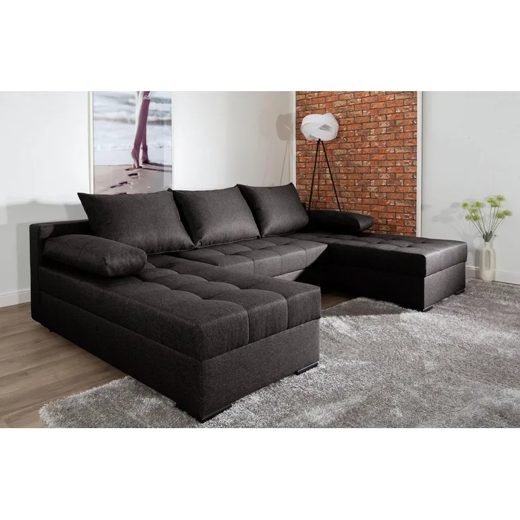 COLLECTION AB Wohnlandschaft Josy U-Form, B: 269 cm, Bettfunktion & Bettkasten, Federkern
