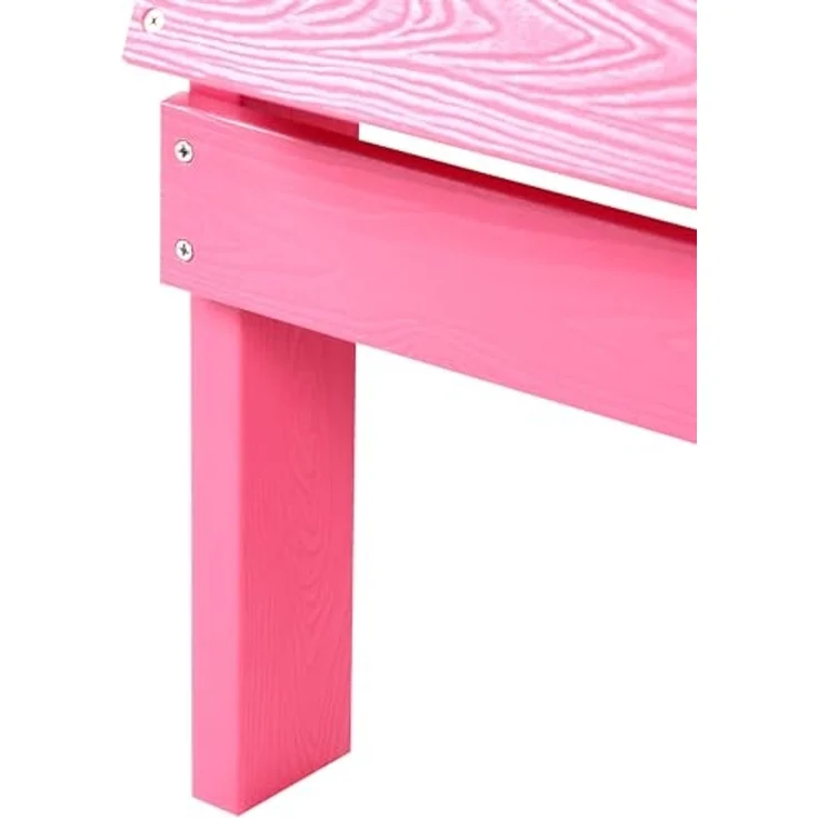 ADIRONDACK Gartenstuhl Rosa, wetterfestes Kunstholz, Retro-Design, 88x75x88 cm – Bild 7