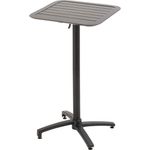 Oviala Hochtisch, Metall Schwarz, 60x60 cm, Höhe 108 cm, UV-beständig, robust für Innen- und Außenbereich