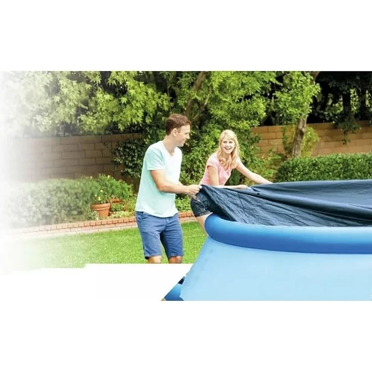 Intex | Easy Set Pool Cover | Poolabdeckplane - Ø 305 cm | idealer Schutz für Easy Set Pool – Bild 3