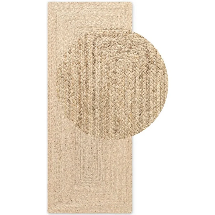 HANSE Home Teppich Juteteppich Teppich Juno, rechteckig, Höhe: 9 mm, Jute, Shape, Handgemacht, Wohnzimmerteppich, Naturteppich, Wohnzimmer – Bild 2