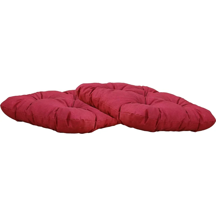 Chicreat Set mit 2 Sitzkissen 50 x 50 x 8 cm, Rot – Bild 1