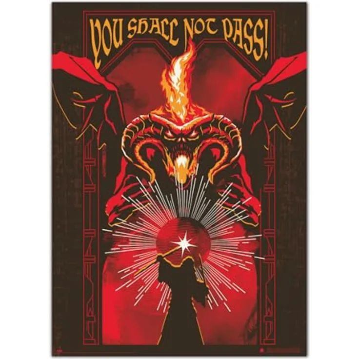 Grupo Erik Premium Leuchtendes Poster Der Herr der Ringe, 50 x 70 cm, Leuchtet im Dunkeln, Wandkunst