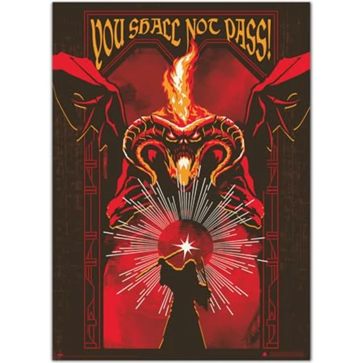 Grupo Erik Premium Leuchtendes Poster Der Herr der Ringe, 50 x 70 cm, Leuchtet im Dunkeln, Wandkunst – Bild 1