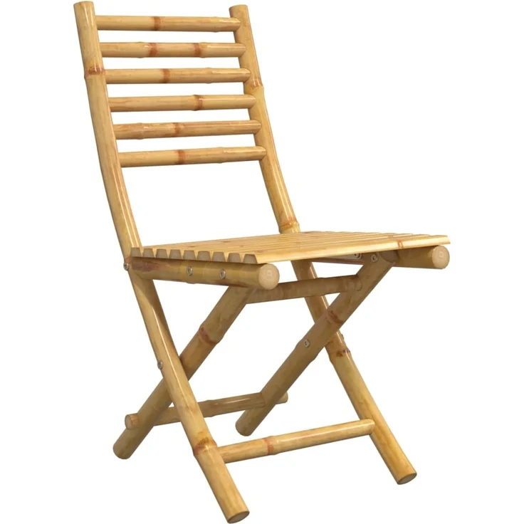 vidaXL Gartenstühle 6 Stk. Klappbar 43x54x88 cm Bambus 3278518 – Bild 2