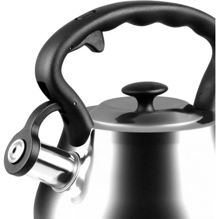 PROMIS ANDREA Wasserkocher 3 0 l silber schwarzer Griff