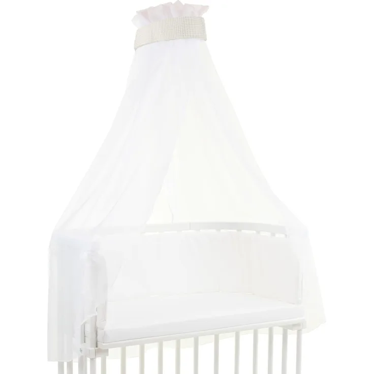babybay Himmel Waffelpiqué mit Band passend für alle Modelle bis 96 cm Länge, ivory
