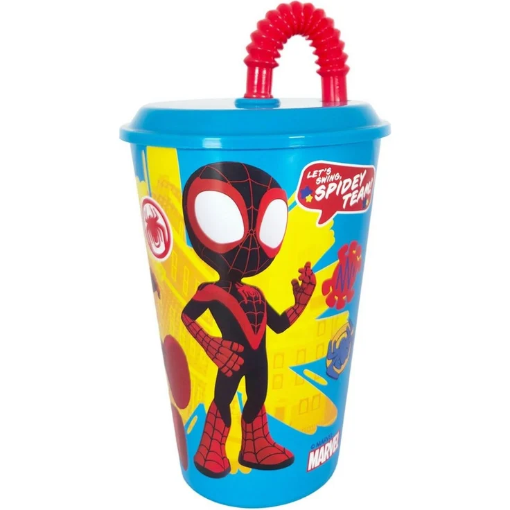MARVEL Kinderbecher Marvel Spiderman Spidey Gwen Miles Kinder Trinkbecher 430 ml – Bild 3