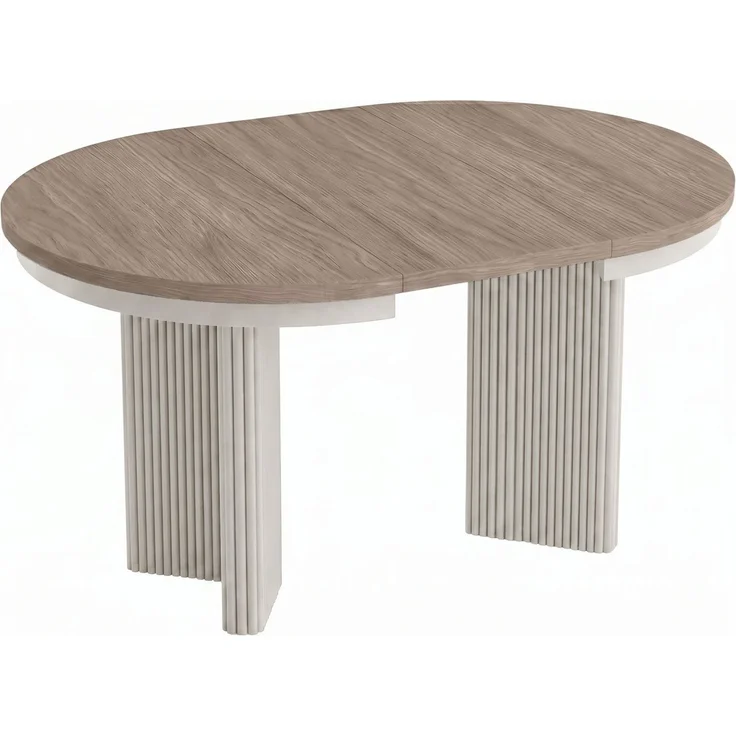 Beautysofa Esstisch PRESTIGE runder Design-Tisch ausziehbar Ø 100–180 cm oder Ø 120–200 cm (Metallbeinen, hitze- und verfärbung beständig), verschiedene Farben – Bild 4