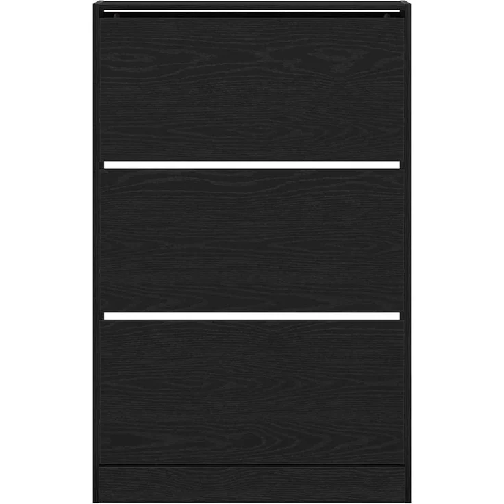 vidaXL Schuhschrank mit Regal Schwarz Eichen-Optik 80 x 21 x 125,5 cm 869104 – Bild 6