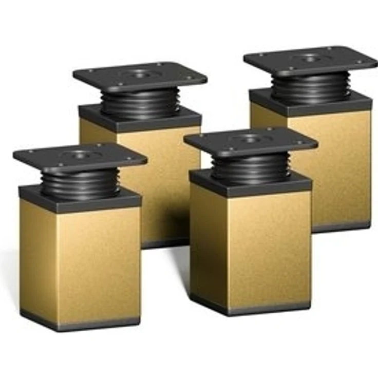 sossai® Möbelfuß Design-Möbelfüße, 4er & 8er Set, höhenverstellbar, (4-St), Farbe: Gold – Bild 6