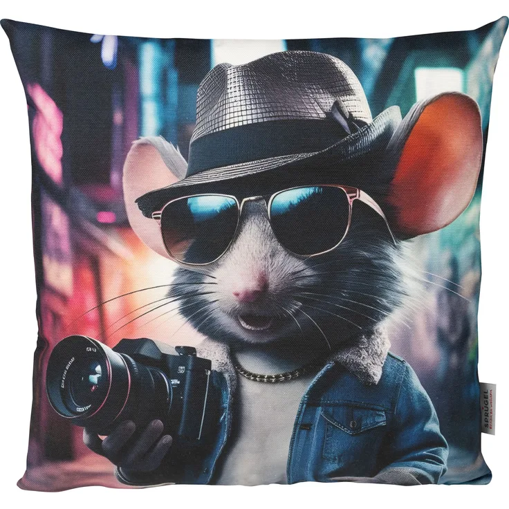 Kissenhülle PAPARAZZI RAT BL 45x45 cm braun