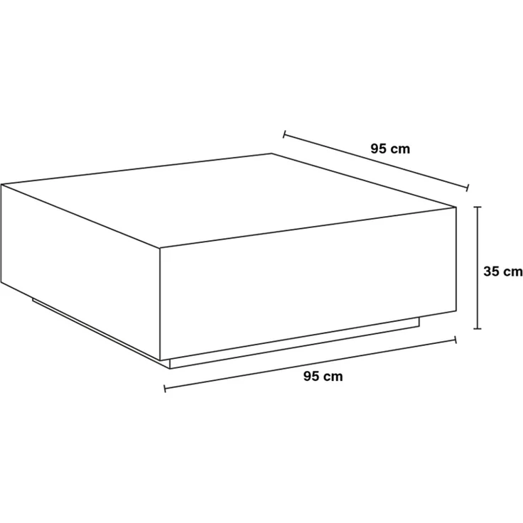 HOME DELUXE Couchtisch Marmor AMIRI XL - 95 x 95 cm Sandstein – Bild 7