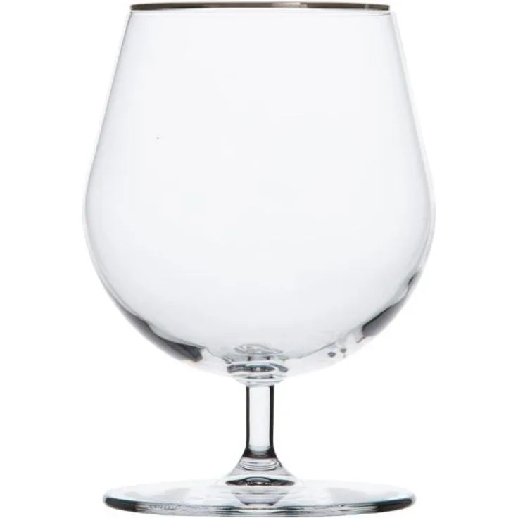 Cognacglas Kristall Pure Platin clear (14 cm)