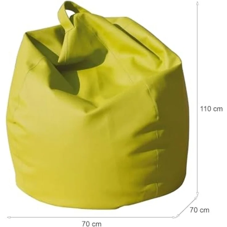 Talamo Italia - Eleganter Schlafsack, Farbe: Gelb, Maße: 80 x 120 x 80 cm – Bild 2