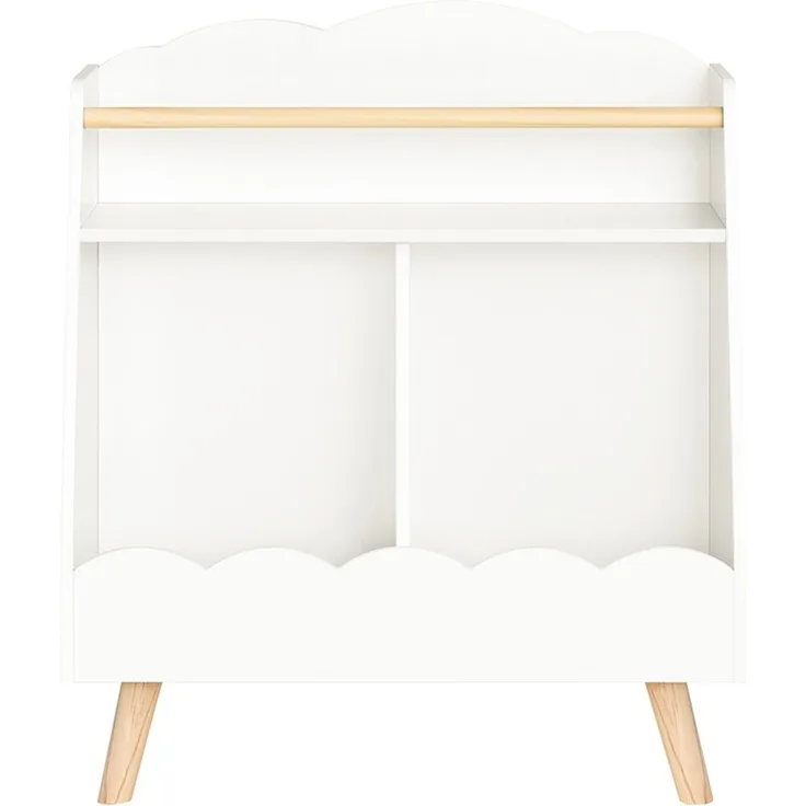 SoBuy KMB100-K-W Kinderregal, MDF, Melamin, Weiß, 61 x 71 x 35 cm