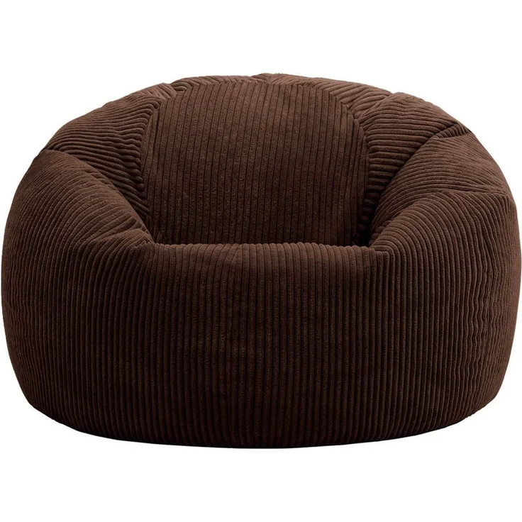 Icon Kingston Sitzsack Cord, Braun, Sitzsack Erwachsene mit Füllung, Bean Bag, Cord Sessel, Lounge Sessel, Lounge Stuhl, Schlafzimmer, Wohnzimmer, Wohnzimmer Möbel – Bild 3