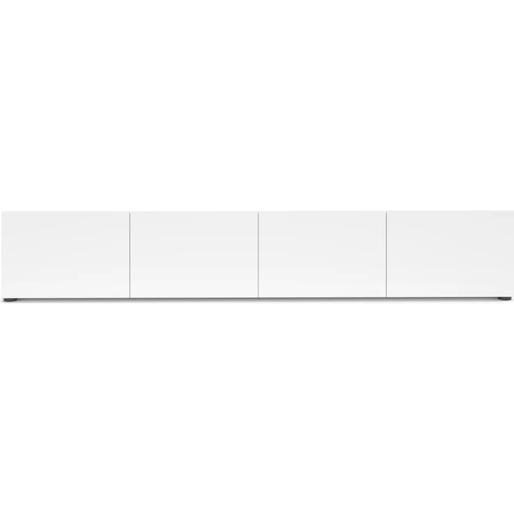 Lowboard >Mister< in weiss, Lack Hochglanz - 225x40x38cm (BxHxT) – Bild 4