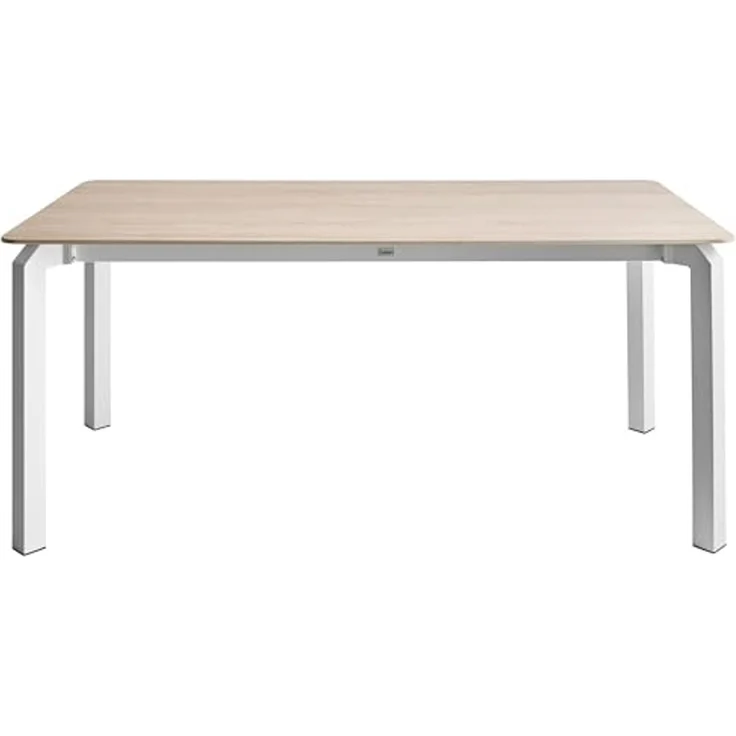 Gartentisch FELETTO 180 cm 90 cm Stein Travertinoptik – Bild 4
