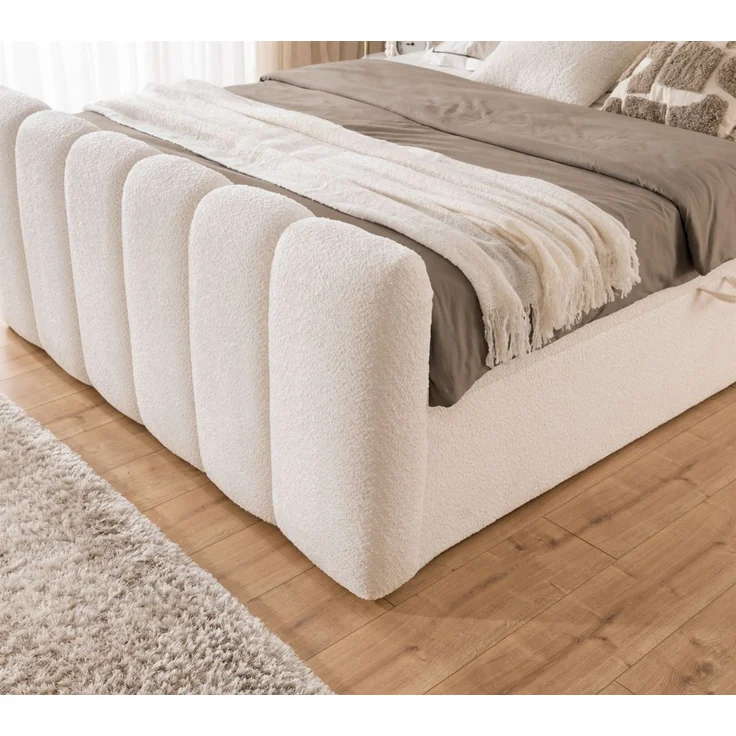 Boxspringbett Schlafzimmerbett DENIS PREMIUM 120x200cm Stoff Catch Me Schwarz – Bild 5