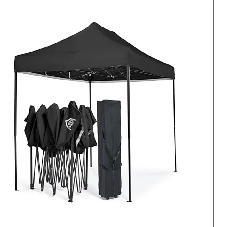 All Seasons Gazebos 3x2 m vollständig wasserdichtes Faltpavillon - Schwarz – Bild 10