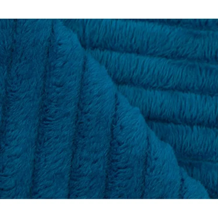 Wohndecke GÖZZE Decke FEINCORD petrol BT 200x150 cm türkis Wohndecke, Gözze – Bild 8