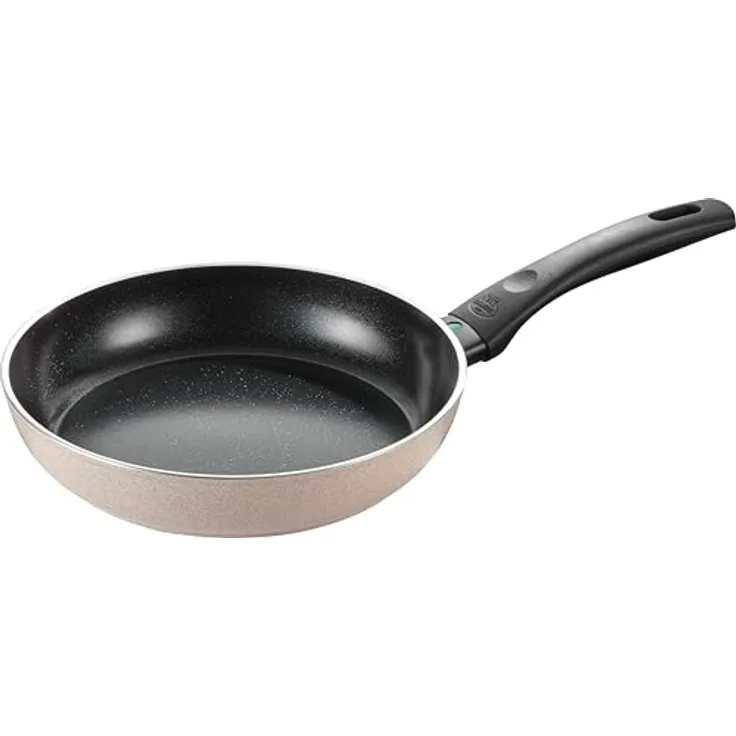 BALLARINI Ledro Bratpfanne, 24 cm, Aluminium, Induktionsgeeignet, Keramik-Antihaftbeschichtung, Made in Italy, in Beige