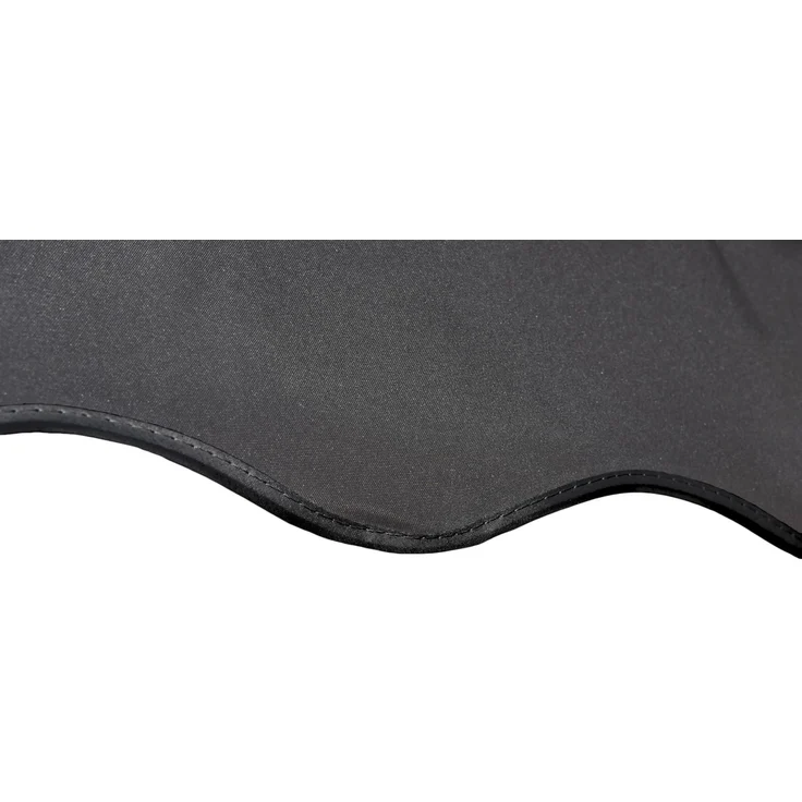 Klemmmarkise SCHRABO 200cm Ohne Bohren Höhenverstellbar Dunkelgrau Polyester | Markise Terrasse Balkonmarkise Sonnenschutz UV-Beständig – Bild 2