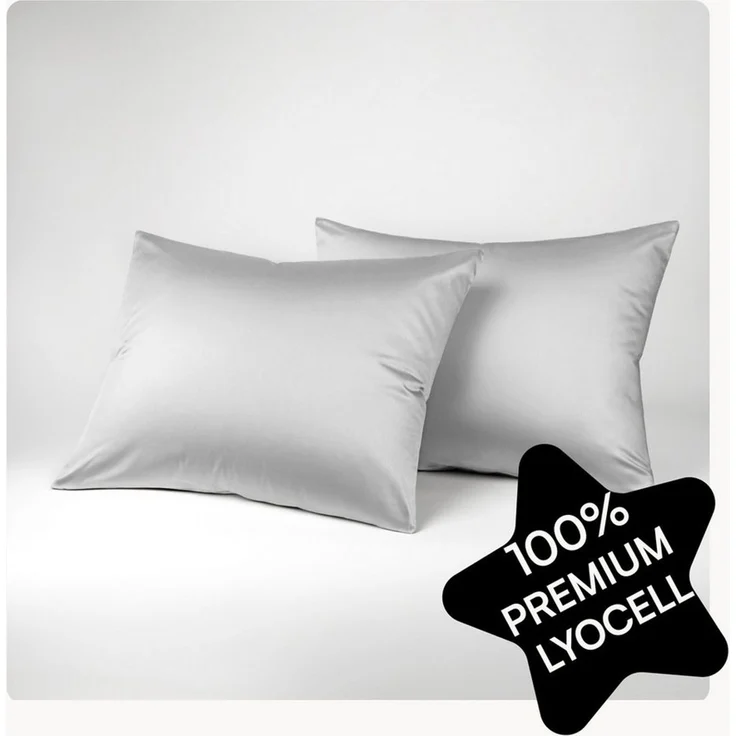 Seralino Kissenbezüge Set aus 100% Lyocell (Tencel) in Gr. 40x80, 80x80, 40x60cm, (2 Stück), besonders weich, schnelltrocknend, atmungsaktiv, aus Eukalyptusfasern – Bild 5