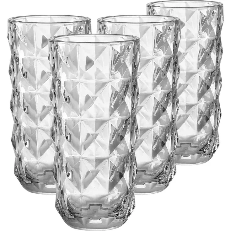 Ritzenhoff & Breker Luca Vase 19,5 cm quadrat 4er Set
