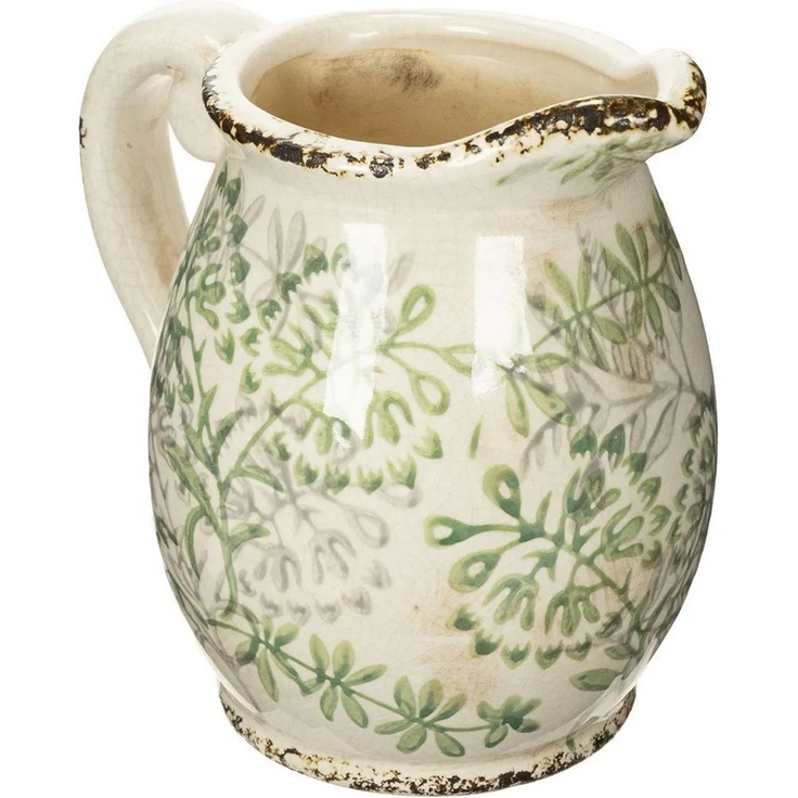 Viana Übertopf Dekorativer Vintage Krug zum Bepflanzen im Landhausstil für – Bild 5