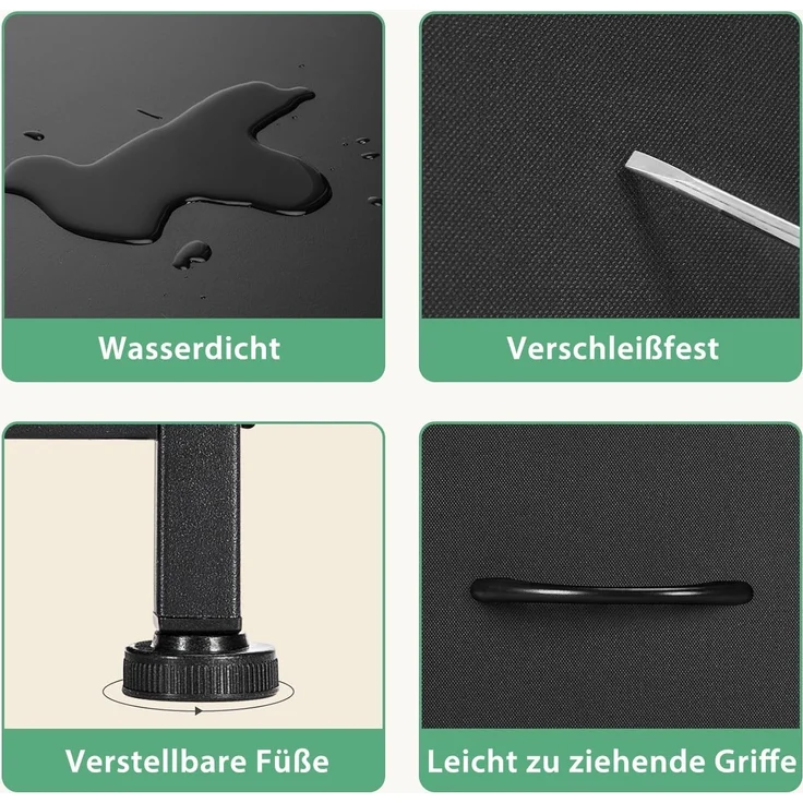DUMOS Stauraumschrank Kommode mit Stoffschubladen, Stoffkommode für Schlafzimmer Geeignet Schubladenschränke – Bild 7