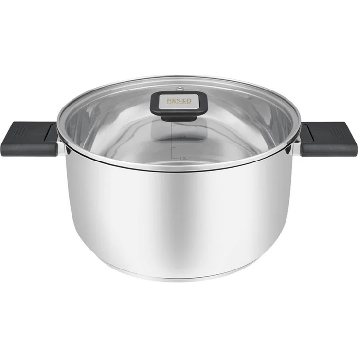 RESTO Kitchenware Kochtopf Anser, energiesparend und spülmaschinenfest, im Geschenkkarton, Edelstahl 18/10 (2-tlg), Geeignet für alle Herdarten, auch Induktion, mit klappbaren Griffen – Bild 1