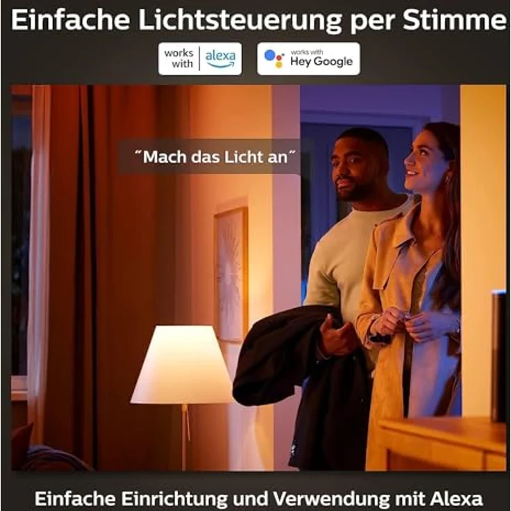 Philips Hue White&Col. Amb. Xamento Einbauspot schwarz 3x4.2W – Bild 9