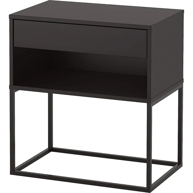 IKEA Vikhammer Nachttisch, Schwarz