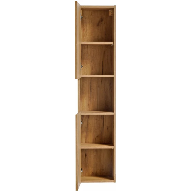 Hochschrank mit 2 Türen (140x25x30cm), Eichenküste Evoke – Bild 5