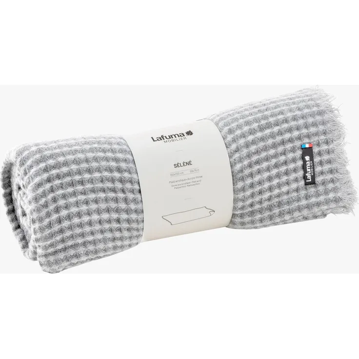 Lafuma Decke SELENE PLAID XXL Grau 150 x 200 kuschelig