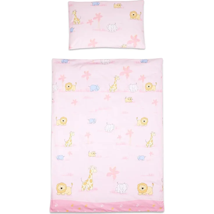 Babybettwäsche 2-teiliges Baby Kinder Bettbezug 150x120 cm mit Kopfkissenbezug