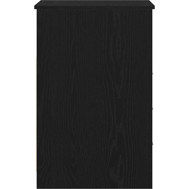 vidaXL Schubladenschrank Schwarz Eichen-Optik 40x50x76cm Holzwerkstoff 862009 – Bild 6