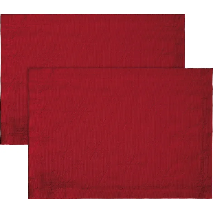 REDBEST Platzset Tischset "Snowflake" 2er-Pack, bügelleicht Uni