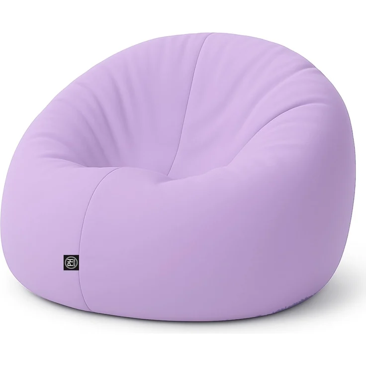 PATCH HOME 2-in-1 Sitzsack Sessel - Gaming Bean Bag mit Reißverschluss - Bereits befüllt, Ergonomisch & Robust für Kinder & Erwachsene - Indoor & Outdoor, Wetterfest (Flieder, 155cm) – Bild 1