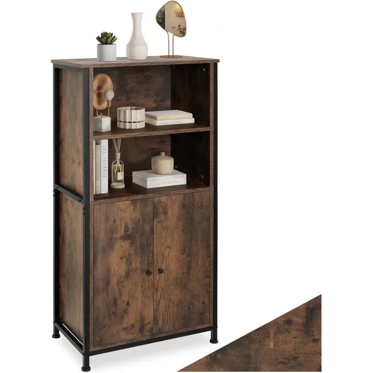 tectake Highboard Doncaster (Highboard, Montagematerial, Montageanleitung), Industrial Style