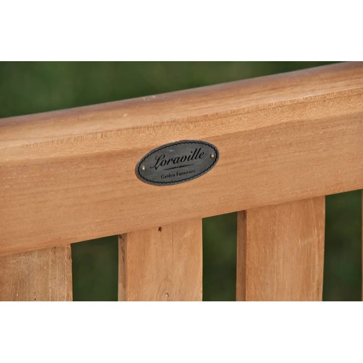 Gartenbank Teakbank HIBAS - Holz Teak 180x61x93 cm | Holzbank 180 Cm Gartenbank Sitzbank Mit Lehne Wetterfest Bank Garten Terrasse – Bild 9