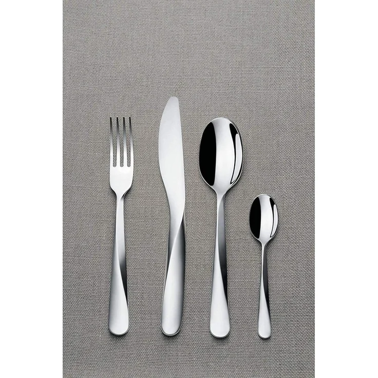 Alessi UNS03-6 Giro Dessertmesser - Stahl AISI 420 glänzend poliert. 6er Set. – Bild 3