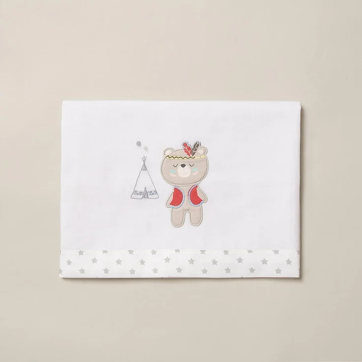 Interbaby 03197-18 Laken für das kinderbettchen TIPI OSO, weiss e grau, grau – Bild 12