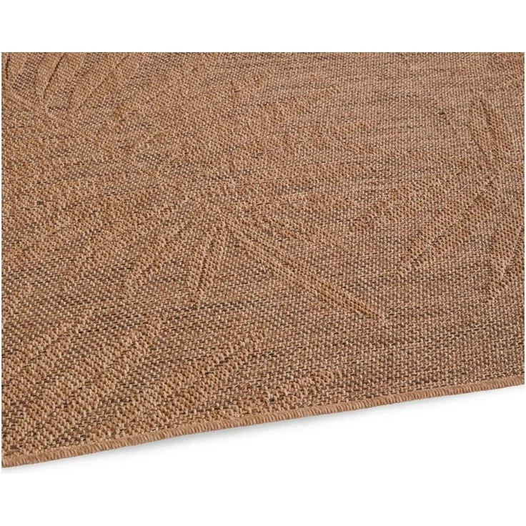 TaraCarpet Outdoorteppich TaraCarpet Borneo Palme Outdoor Teppich – Wetterfester Indoor & Outdoo, rechteckig, Höhe: 6 mm, Küche Wohnzimmer Terrasse Garten Balkon beige 80x150 – Bild 4
